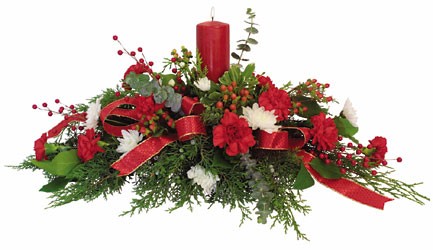 Large Holiday Centerpiece from Bixby Flower Basket in Bixby, Oklahoma