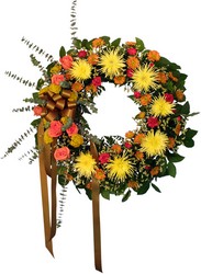 Sympathy Wreath from Bixby Flower Basket in Bixby, Oklahoma
